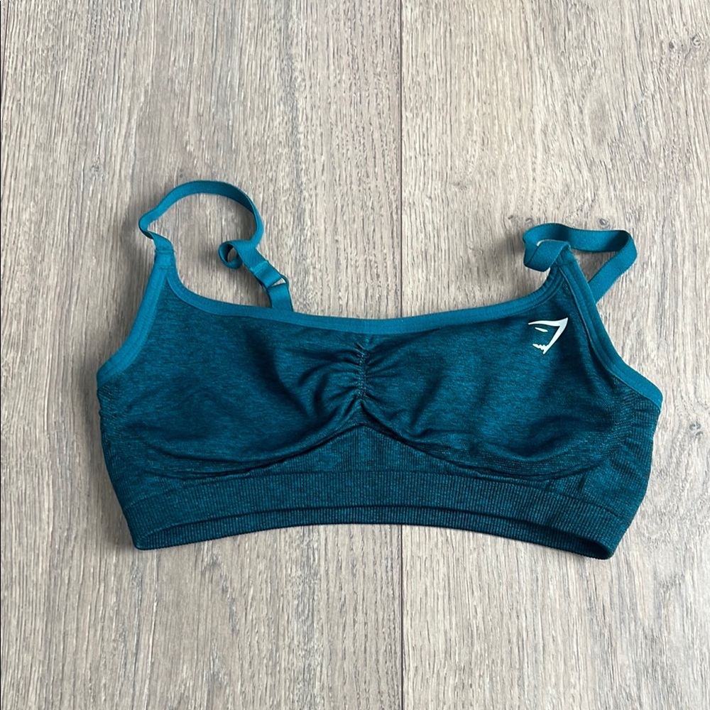 Gymshark Blue Sports Bra Moisture-Wicking Intimates